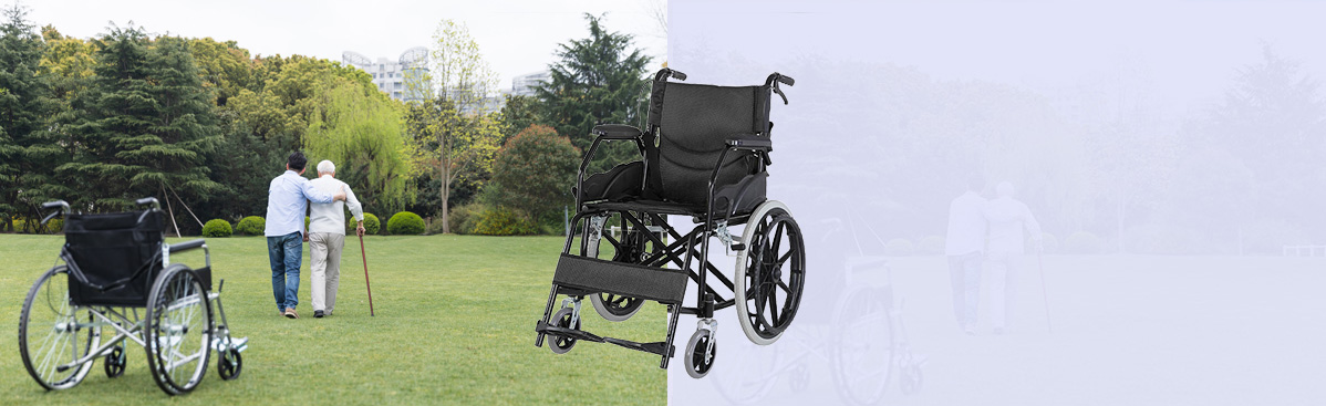 碳钢喷塑手动轮椅